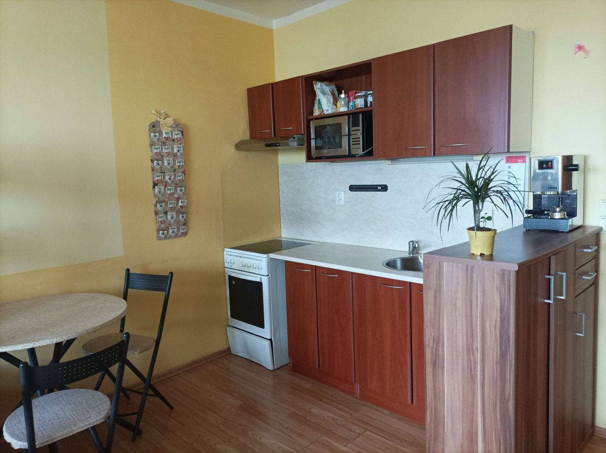 Prodej zařízeného cihlovéhoho bytu 1kk, 33 m2, s balkónem 7m2, v Olomouci, ul. Voskovcova